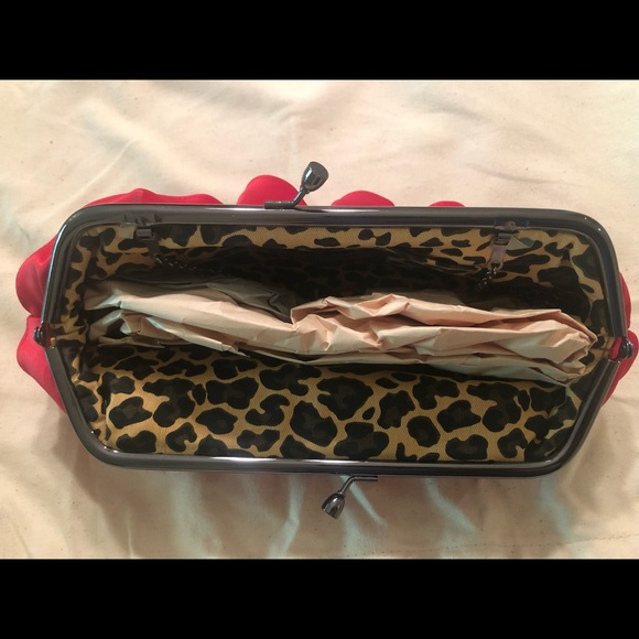 Red Ruffle Clutch - Picture 2 of 5